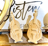 Cello salt and pepper shakers